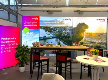 Stand der enercity Erneuerbare GmbH auf den Windenergietagen 2023