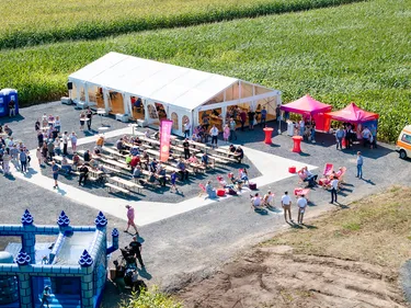 Bürger:innen der Gemeinde Stemwede informieren sich über Windenergie