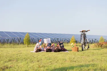 Picknick im Photovoltaik-Park