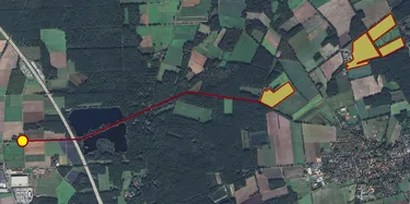 Die Übersichtskarte zum Standort des Umspannwerks in Meitze