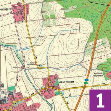 Karte 1 Flächensuche