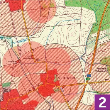 Karte 2 Flächensuche