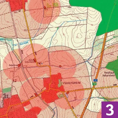 Karte 3 Flächensuche