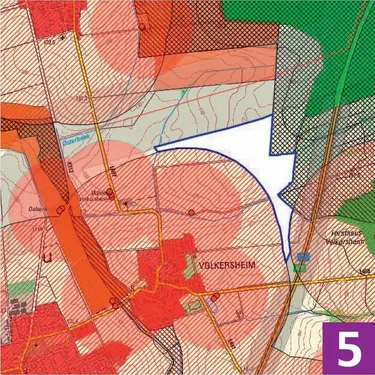 Karte 5 Flächensuche